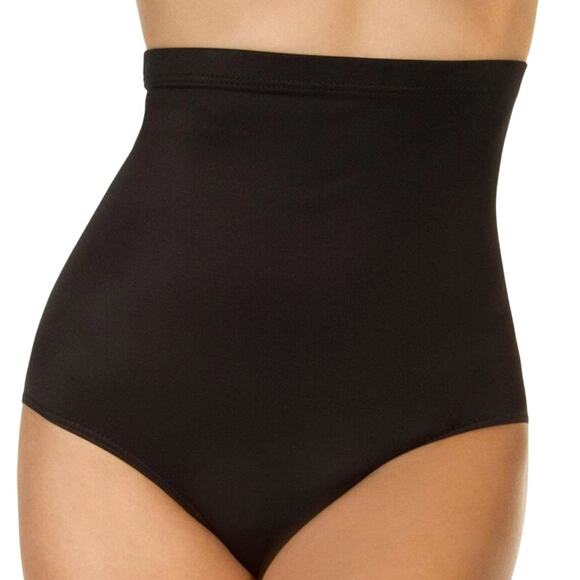Miraclesuit Black Super High Waist Brief Bottom Womens 14 - Picture 1 of 6